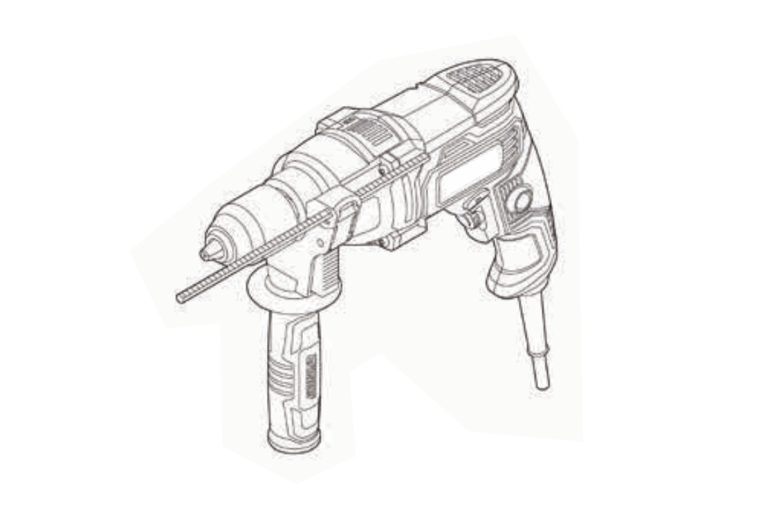 Taladro percutor 1/2″ 13mm