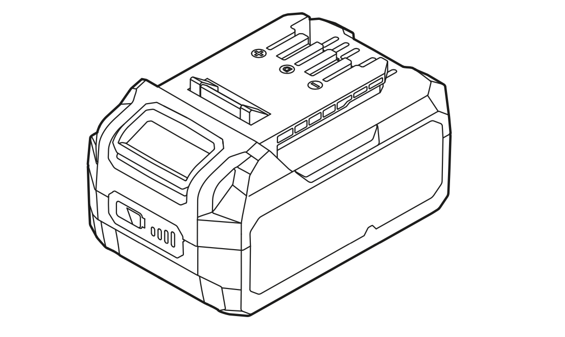 Bateria de ion de litio 2.0ah 20v brushless