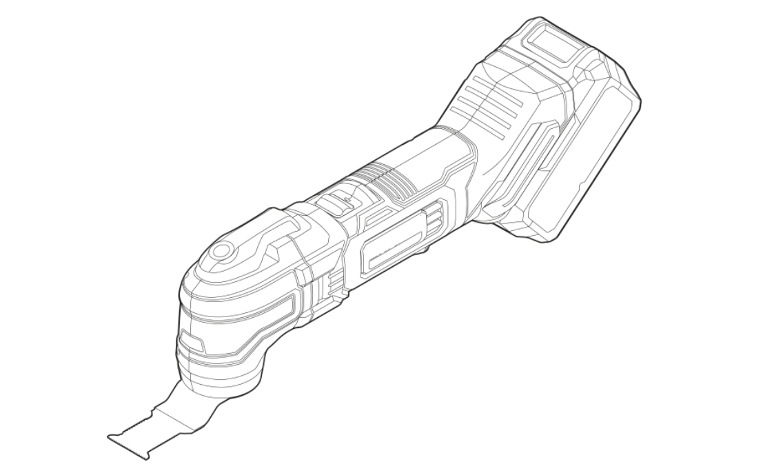 Multiherramienta inalámbrica 20v brushless