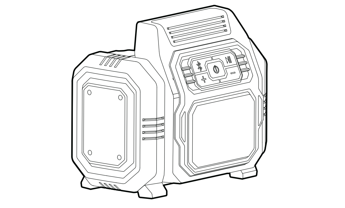 Parlante inalámbrico 20v brushless